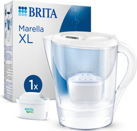 Brita - Wasserfilterkan - Marella XL - 3,5l - weiß - inkl. 1 Maxtra Pro All-in-1-Filterpatroon