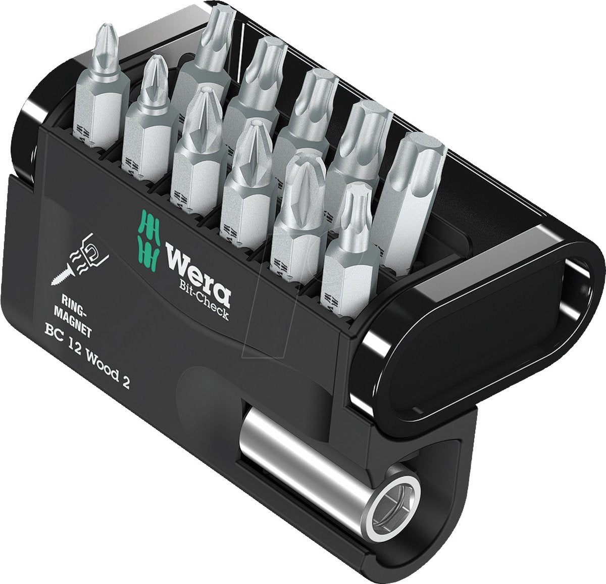 Wera 5057422001 12-teiliger Bit-Check 12 Holz 2 Bit-Set