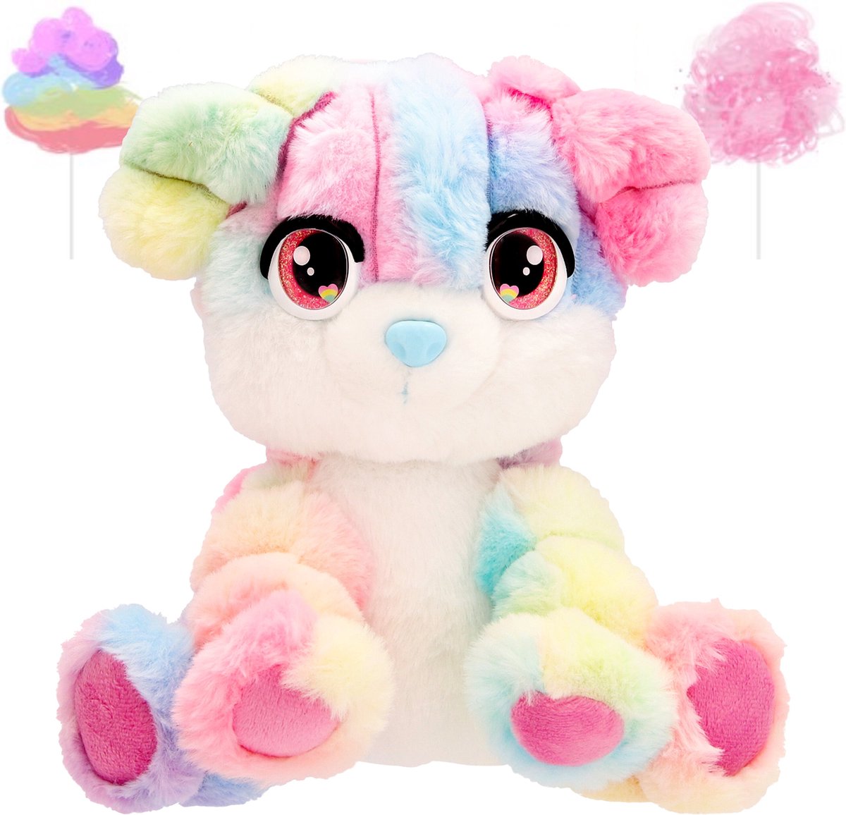Spectron Cotton Cuties Welpe – duftendes Zuckerwatte-Kuscheltier, 30 cm