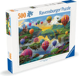 Ravensburger Puzzle Das Tal der Heißluftballons, 500 Teile.