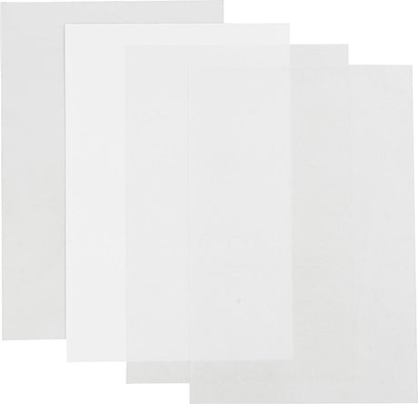 Kreativunternehmen https: www.cchobby.nl sheet-shrink-foil-sheet-20x30-cm-thickness-0-3-mm-transparent-gloss-matt-transparent-matt-white-4-sheet-1-box
