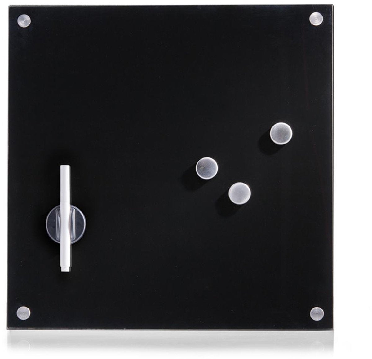Zeller mini whiteboard magnetisch 40 x 40 cm present - zwart - magnetisch | wandmontage