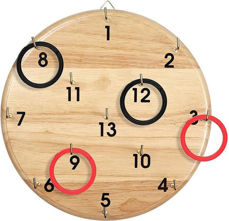 Bs Toys Ringwurf-Wurfspiel Holz – Spielzeug ab 6 Jahren – 1 bis 6 Spieler – Ringwurfspiel