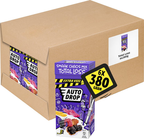 Autodrop – Süßigkeiten – Total Loss Flavour Chaos Mix Xtra Lot – 6 Kartons – 380 Gramm