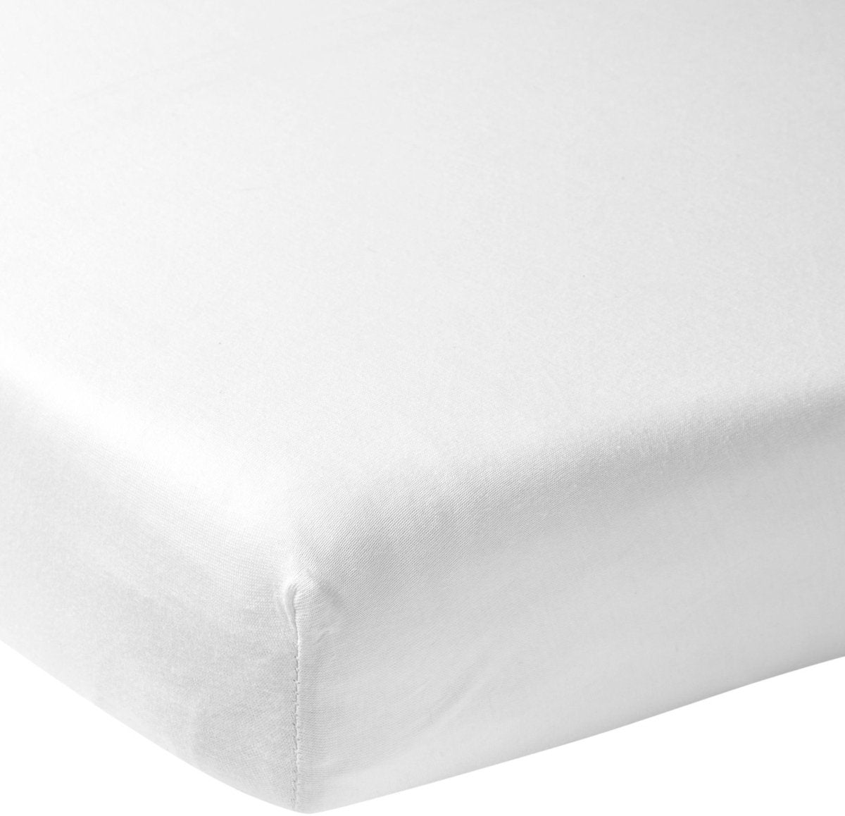 Meyco Baby Uni Spannbettlaken Beistellbett – weiß – 50 x 90 cm