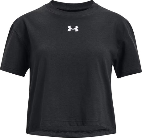 Under Armour UA Crop Sportstyle Logo SS Mädchen-Sportshirt – Größe YMD