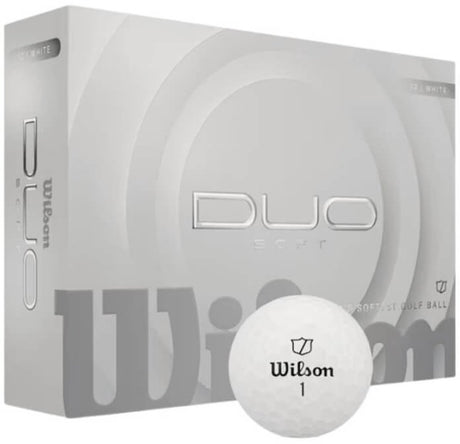 Wilson Duo Soft Golfbälle 2025 – weiß – 12 Stück