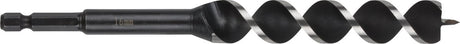 Wolfcraft – 16-mm-Schlangenbohrer für Holzbalken – 165 mm – Holzbohrer mit Sechskantschaft – Sechskant – Bohrer für Holz – 7136000