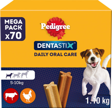 Pedigree Dentastix – kleiner Hund – Zahnpflege – 70 Kauartikel
