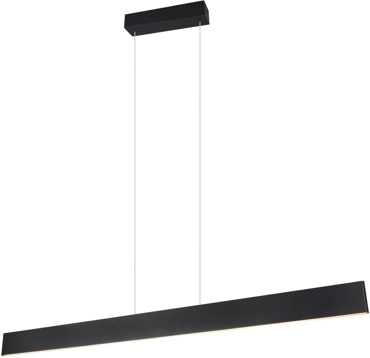 Trio galway - hanglamp - zwart mat - incl. 1x smd 35 w - instelbare lichtkleur - 4-stappen touch - traploos instelbare lichtkleur - verlichting omhoog en omlaag - plafondbevestiging - traploos in hoogte verstelbaar