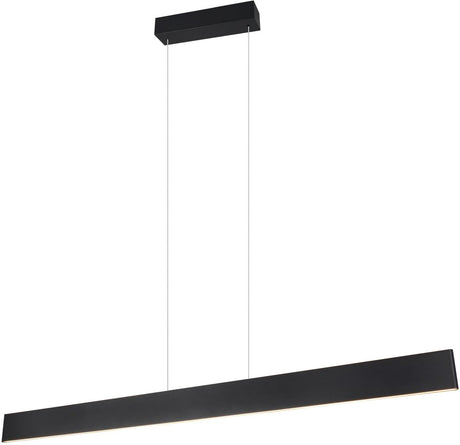 Trio galway - hanglamp - zwart mat - incl. 1x smd 35 w - instelbare lichtkleur - 4-stappen touch - traploos instelbare lichtkleur - verlichting omhoog en omlaag - plafondbevestiging - traploos in hoogte verstelbaar