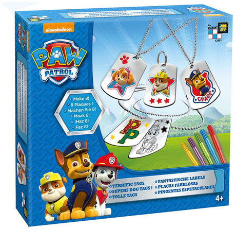Paw patrol dog tags - ontwerp je eigen labels - fantastische unieke creaties - met je favoriete karakters