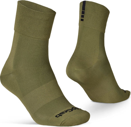 Gripgrab - lightweight sl performance zomer fietssokken 1 paar coolmax wielersport sokken regular cut - olijf groen - unisex