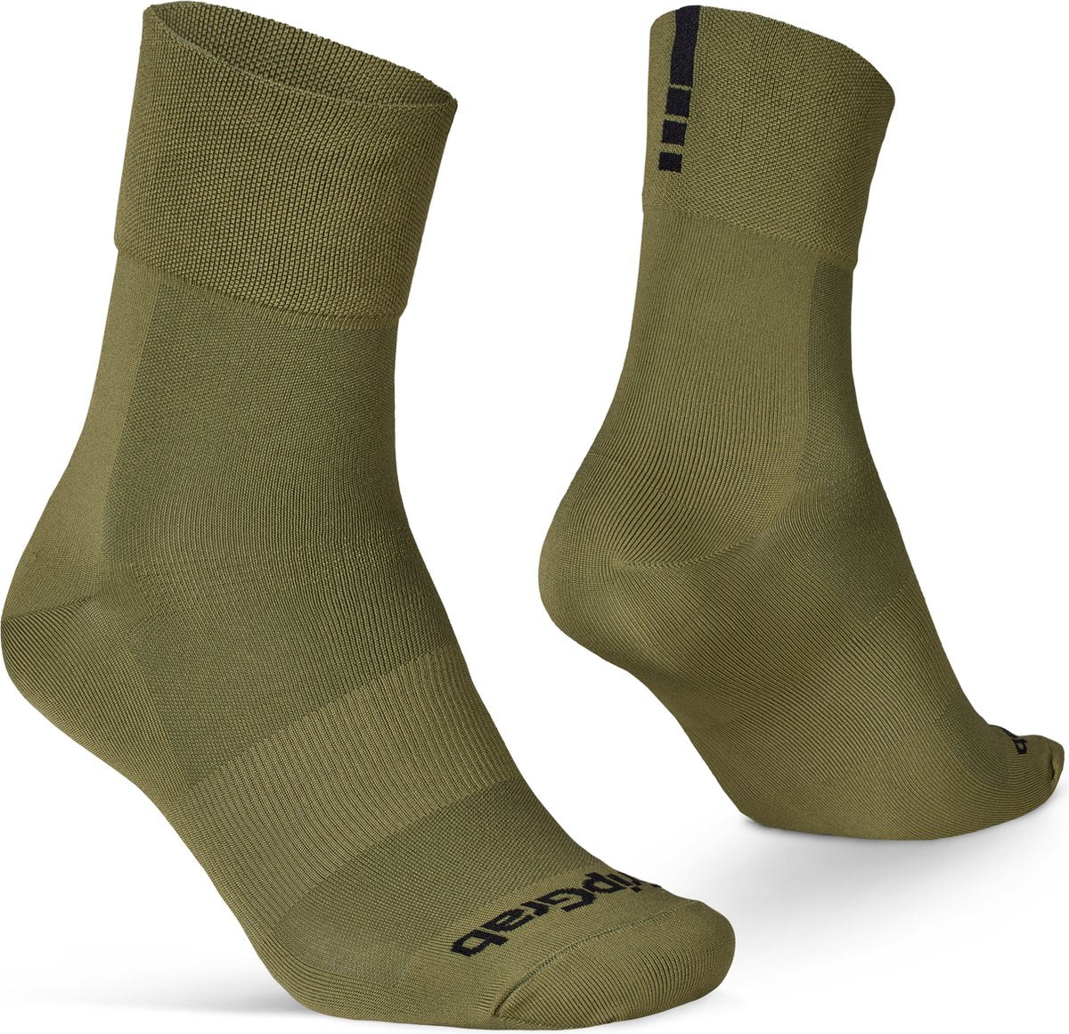 Gripgrab - lightweight sl performance zomer fietssokken 1 paar coolmax wielersport sokken regular cut - olijf groen - unisex - maat s (38-41)