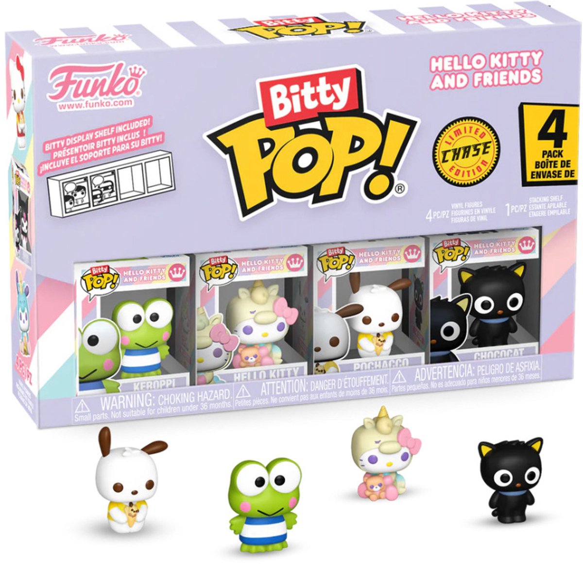 Funko Bitty Pop! - Hallo Kitty und Freunde - Keroppi Hallo Kitty Pochacco, zufällige Verfolgungsjagd