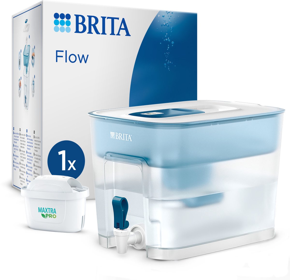 Brita Maxtra Pro Wasserfilterstation Flow 8,2l Basic Blue 1051126