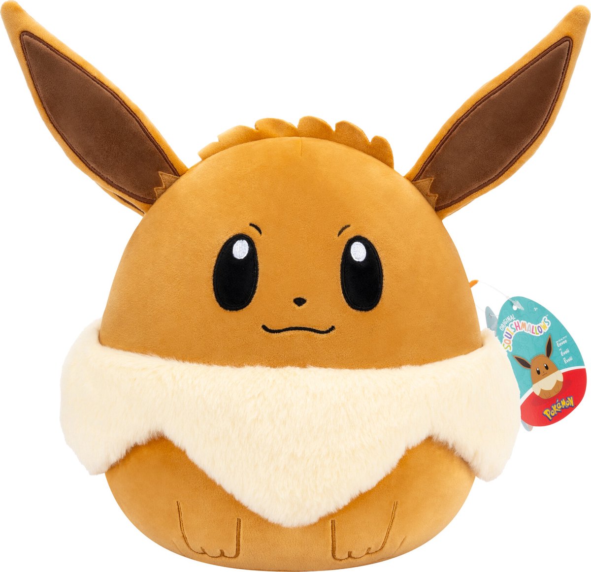 Squishmallows Pokémon Kuscheltier Plüsch – Evoli, 35 cm