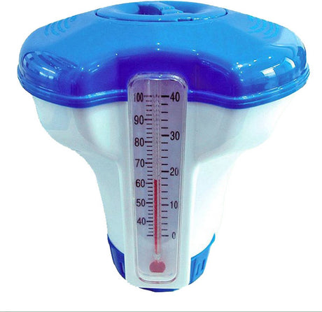 Sommerspaß-Chlorschwimmer – für 20g-Tabletten – inklusive Thermometer