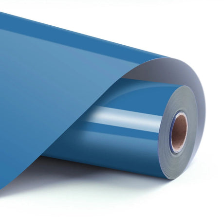 Loklik heat transfer vinyl basic - ocean blue - 30.5 x 180 cm