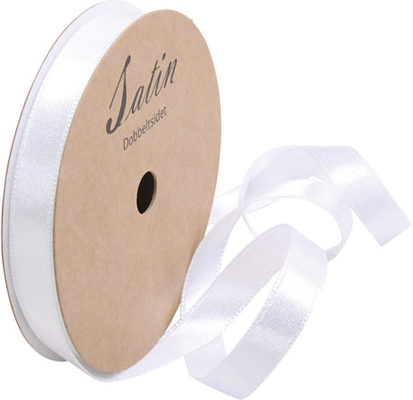 Creativ Company Satinband, B: 10 mm, weiß, 10 m 1 Rolle