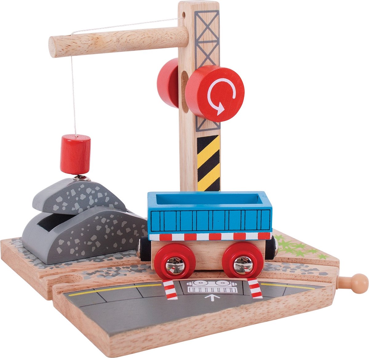Bigjigs Holzschienen – Kieskran