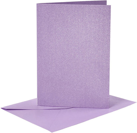 Https: www.cchobby.nl Cards-and-envelopes-card-size-10-5x15-cm-envelope-size-11-5x16-5-cm-mother-of-pearl-120-210-gr-purple-4-set-1-box