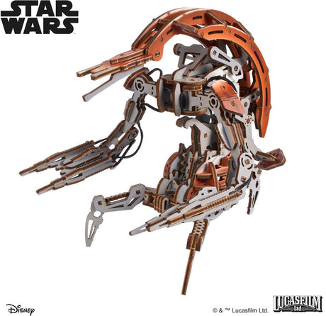 Ugears 3D-Modellbau – Droideka™ – Star Wars – mechanischer Bausatz aus Holz – Lernspielzeug