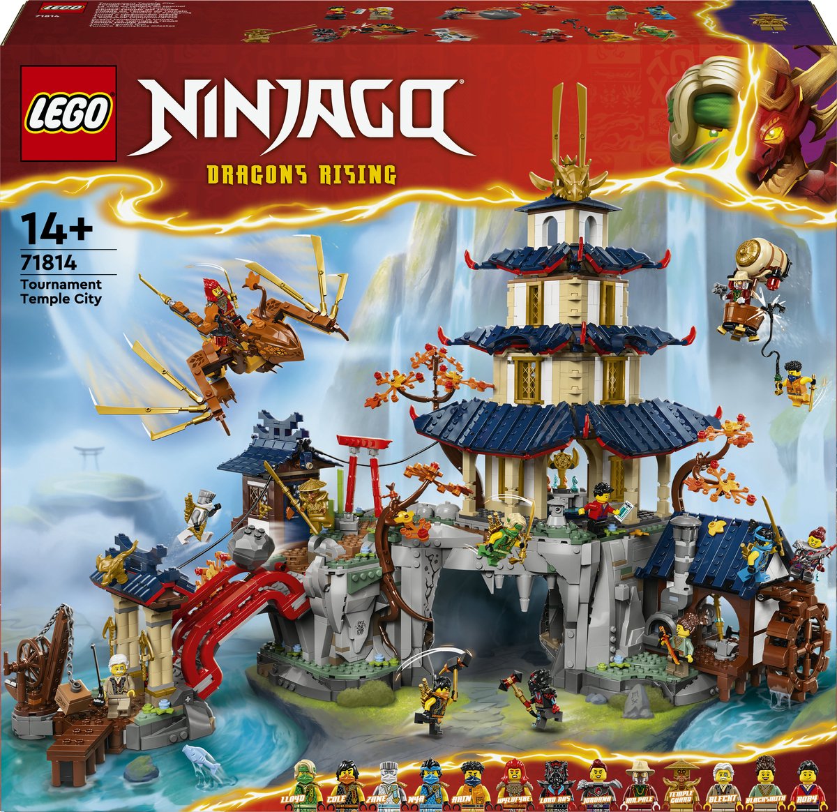 Lego Ninjago Turnier-Tempelstadt-Bausatz für Kinder – 71814