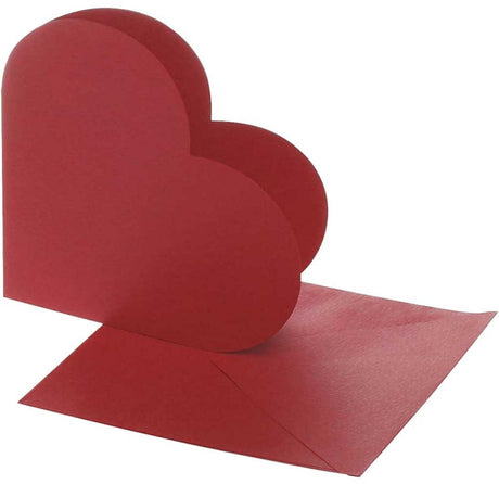 Kreativunternehmen https: www.cchobby.nl herzförmige-karten-größe-karte-12-5x12-5-cm-größe-umschlag-13-5x13-5-cm-rot-10-set-1-box