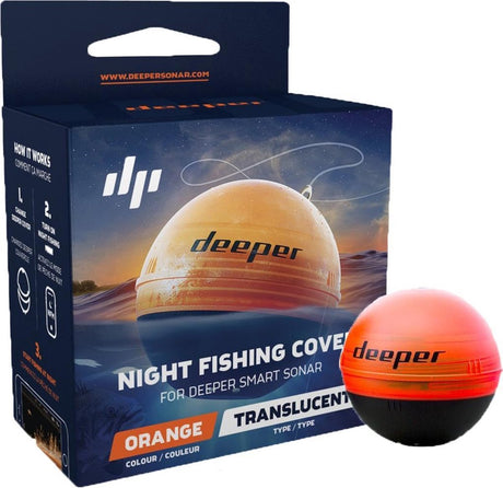 Tiefere Nachtangelabdeckung – für Nachtangeln – orange – Fischfinderhaube