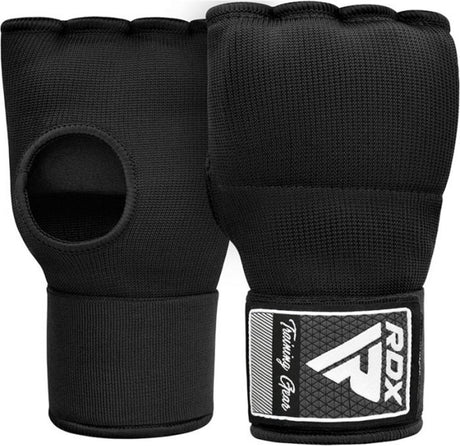 Rdx sports is2 - inner gloves - binnenhandschoenen - katoenen handschoen en halfverband - met bandage - kleur: zwart - maat: l