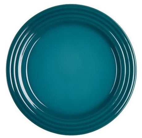 Le Creuset Frühstücksteller Dessertteller – tiefes Blaugrün – ø 22 cm