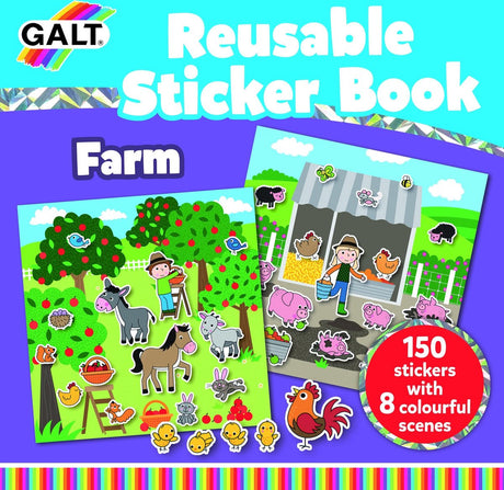 Galt wiederverwendbares Stickerbuch Bauernhof 158-teilig 21 cm