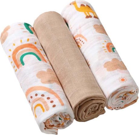 Babyono Baby Ono 3 Stück beige hydrophile Windeln