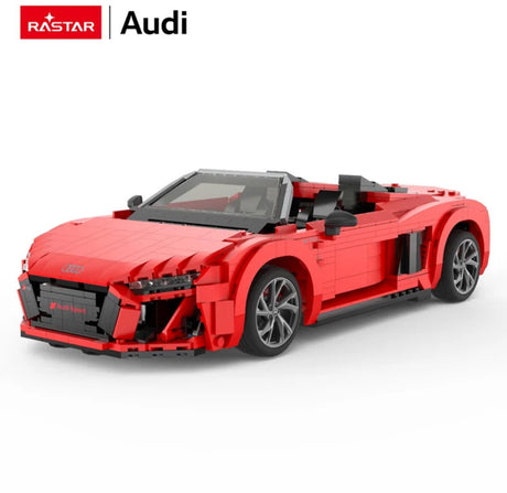 Rastar Audi R8 Spyder 1:14 – Bausatz 93800 – rot – lizenziert von Audi AG