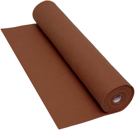 Colorations Filzrolle braun Bastelmaterial 160 g/m² 5 Meter x 45 cm.
