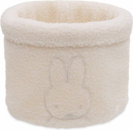 Jollein x nijntje - commodemandje - commode mandje voor babykamer- 14x18cm - opbermand - teddy miffy oatmeal