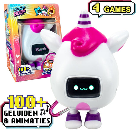 Eolo Beep Boop Kirin – Ihr virtuelles Haustier mit Emotionen, 4 Spielen und über 100 Soundanimationen – Pflege und Spielen – interaktives Spielzeug