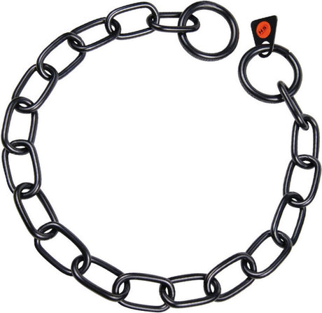 Hs Sprenger Hundehalsband schwarz 3 mm links halblang (61 cm)