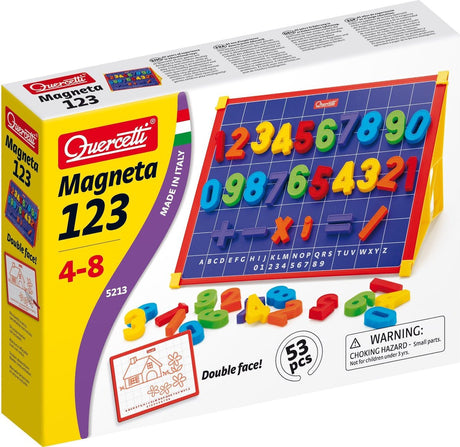 Quercetti Magnettafel inkl. Zahlenmagnete, 53 Stk.