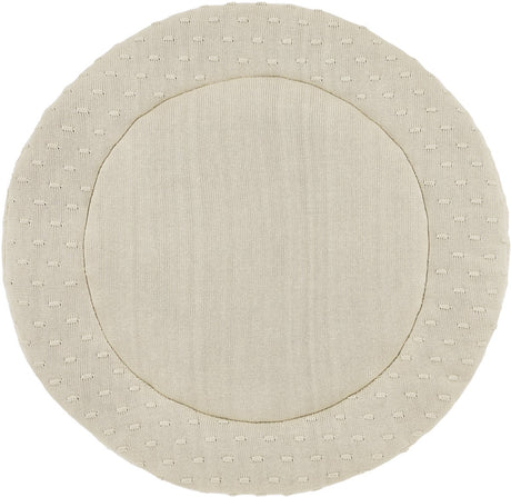 Meyco Baby Knots Laufstalldecke rund – ⌀95cm – weicher Sand