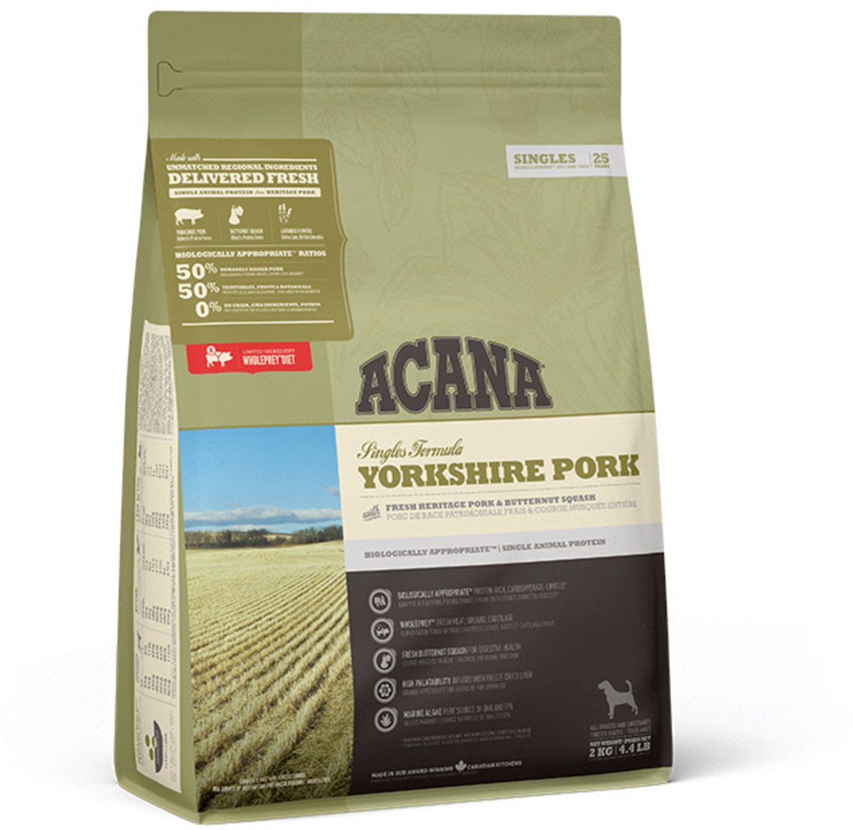 Acana - Singles Yorkshire Pork Dog - Hundefutter - 2 kg
