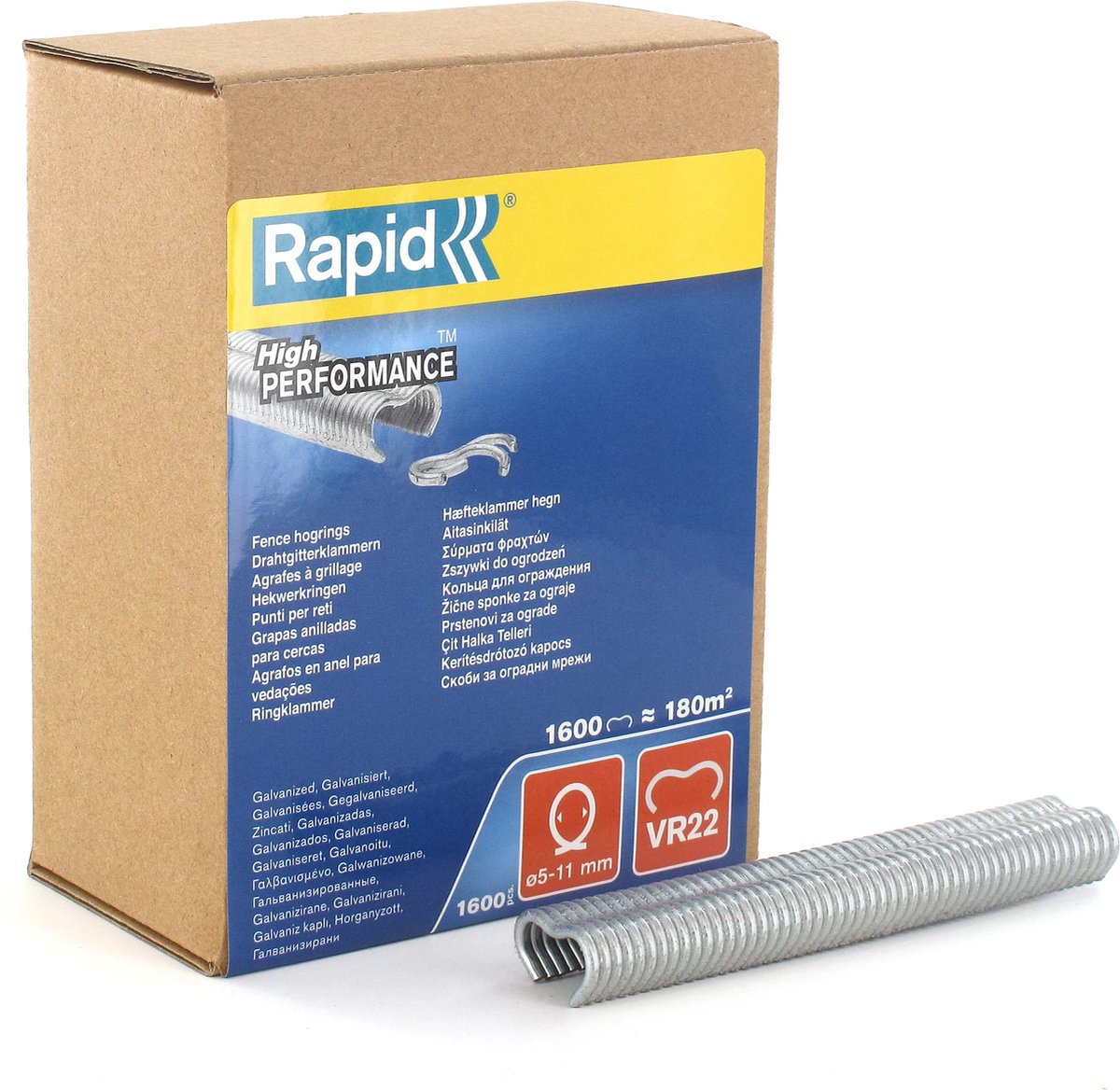 Rapid VR22 Zaunschweinringe, 1.600 Stück – 40108810 – 40108810