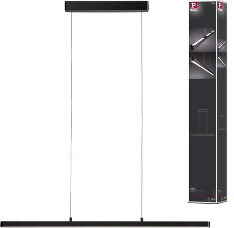 Paulmann Lento LED-Hängelampe – moderne Hängeleuchte schwarz matt – dimmbar höhenverstellbar – 42 W – warmweißes Licht (2700 K) – perfekt für Wohn- oder Esszimmer