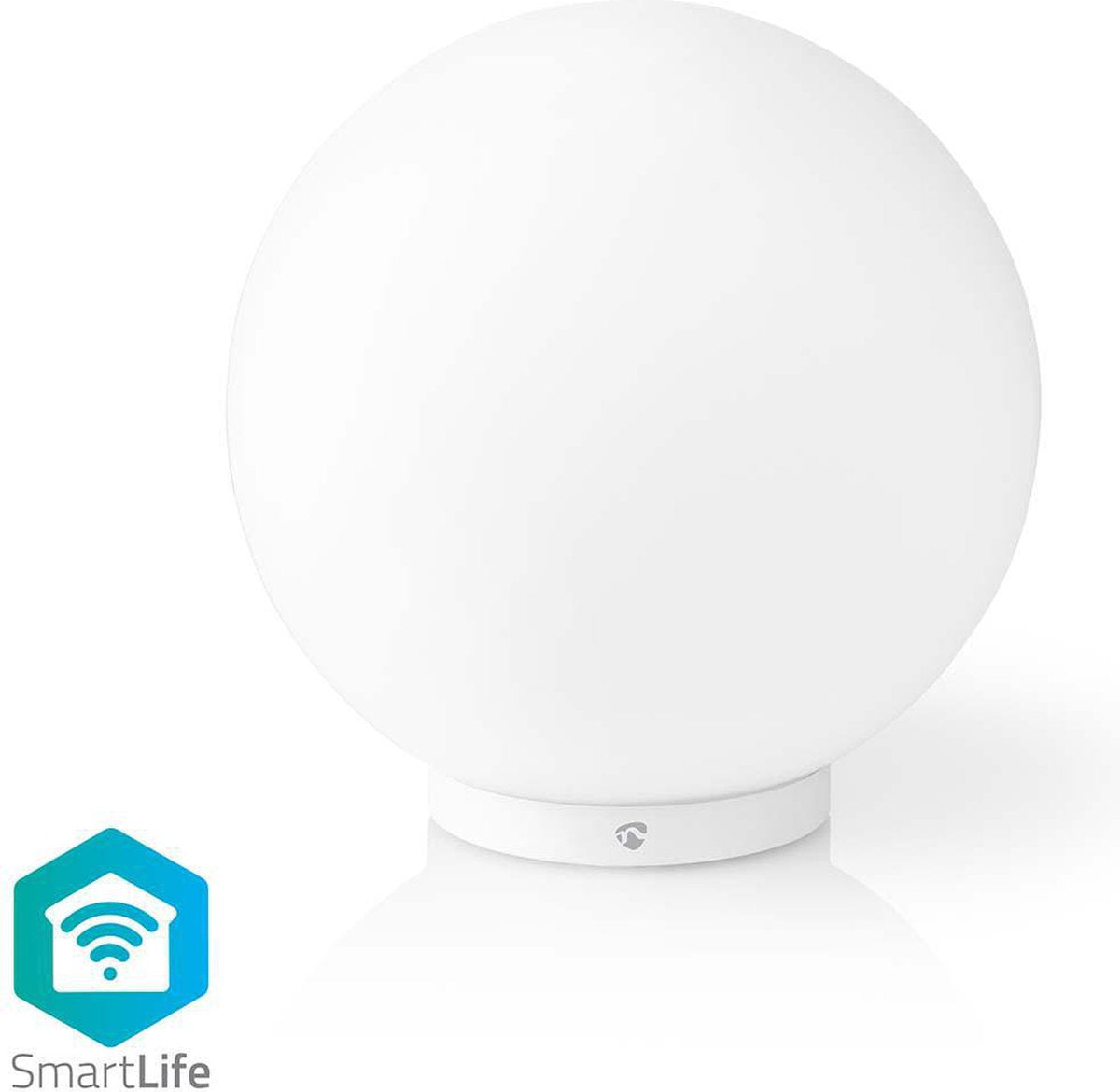 Nedis Smartlife Stimmungsbeleuchtung – WLAN – rund – 360 lm – RGB warm bis kaltweiß – 2700 – 6500 K – 5 W – Glas – 1 Stück