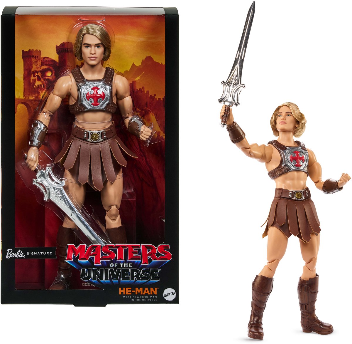 Mattel Masters of the Universe Film 2026 Barbie Signature Doll He-Man 30 cm Puppen
