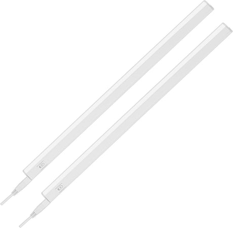 Briloner – 2er-Set Untertischlampen – Untertischbeleuchtung – Küchenbeleuchtung – für Unterschrankbeleuchtung – 58,5 cm – 8 W – 800 lm – 4.000 K – Weiß