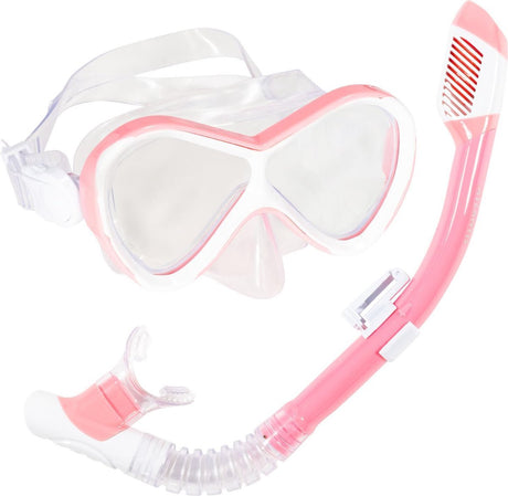 Atlantis Abaco Combo - Schnorchelset - Taucherbrille - Schnorchel - Kinder - Pink