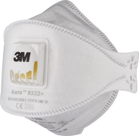 3M Aura Comfort Cool Flow Staubmaske, FFP3, mit Ventil, 10er Pack