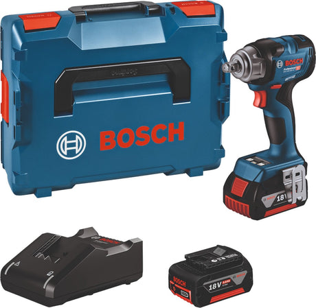 Bosch Blue GDS 18V-330 HC Akku-Schlagschrauber | 330 nm | 2 x 5,0 Ah Akku + Ladegerät | in L-Boxx - 06019l5003